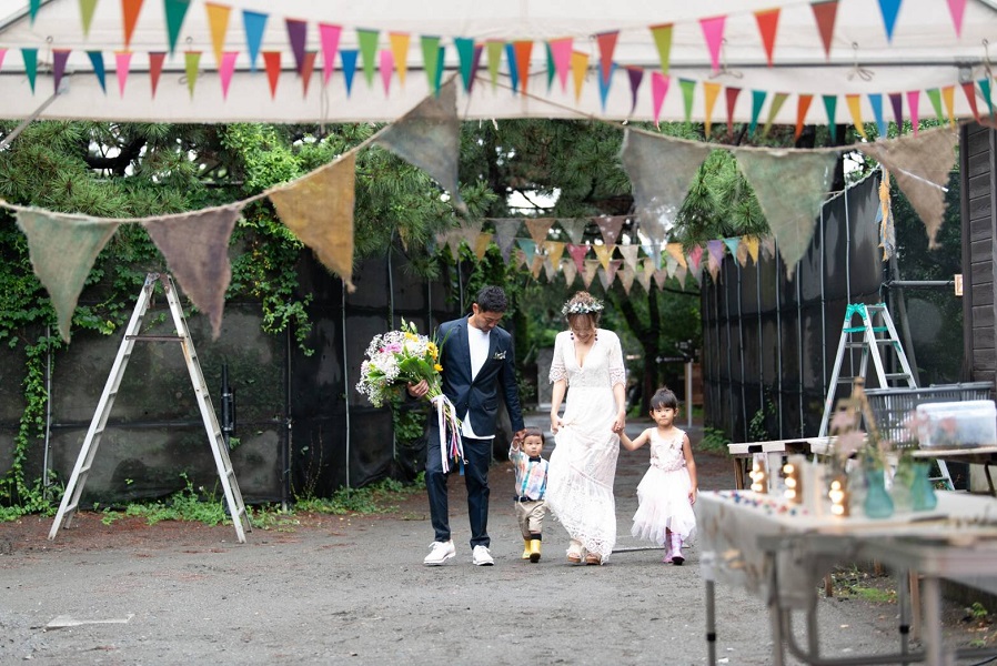 【柳島キャンプ場】雨でも素敵！家族でキャンプ場Wedding（K様）
