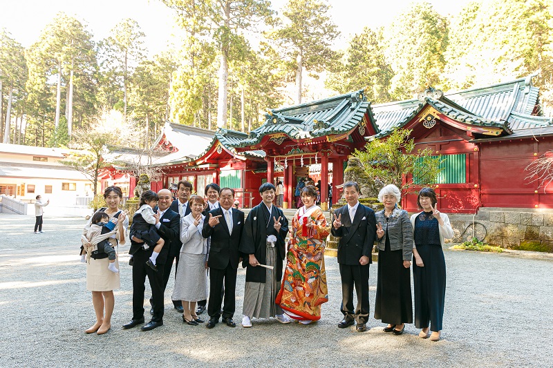 箱根リトリートvillaで箱根神社結婚式