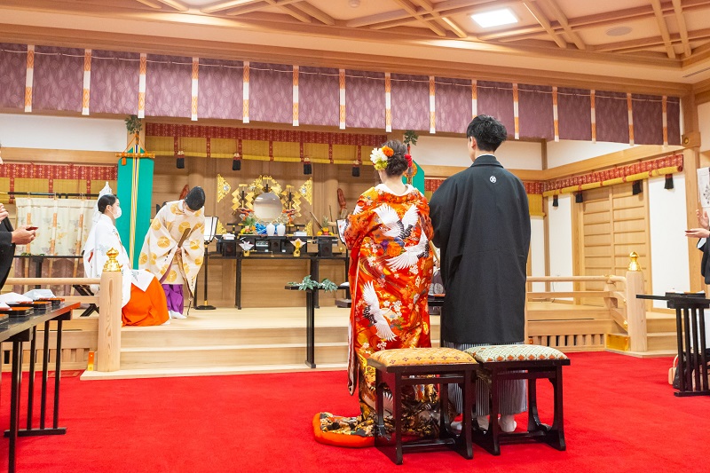 箱根神社で結婚式