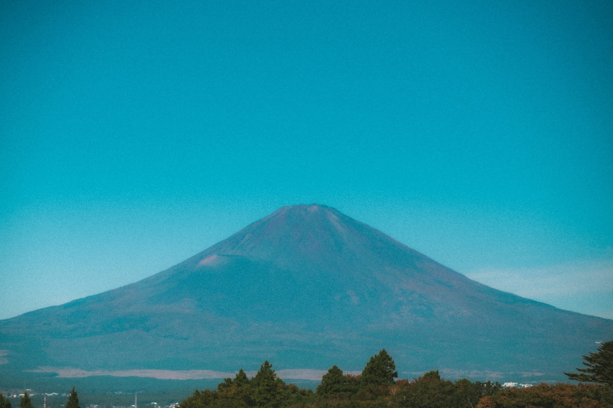 レストランから見える富士山