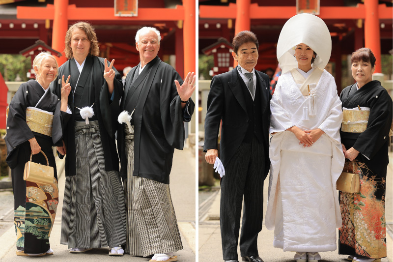 箱根神社家族写真