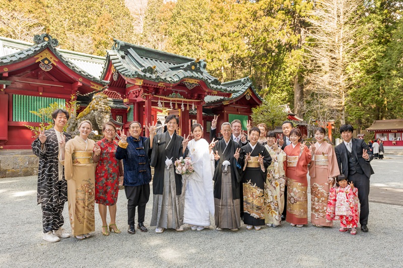 箱根神社結婚式写真