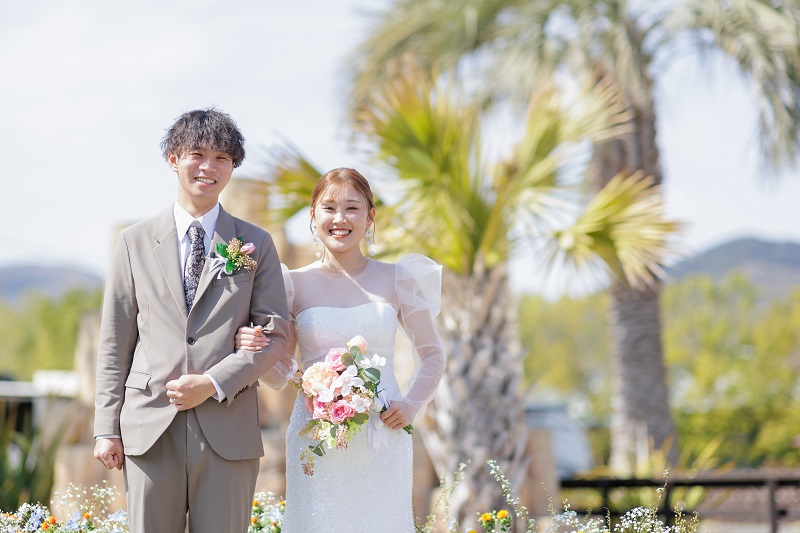 キャンプ場で結婚式