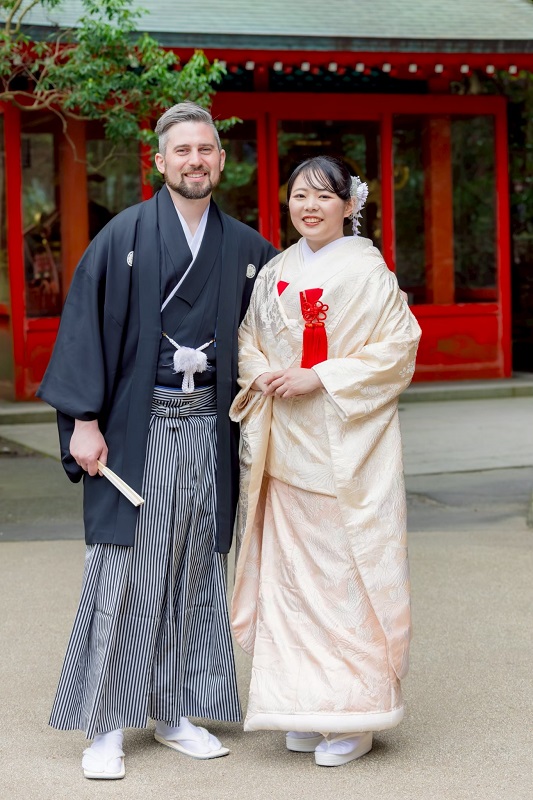 グラデーションが美しい色打掛