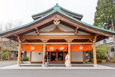 箱根の旅館龍宮殿で結婚式