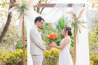 グリーンヒルズ草庵で結婚式