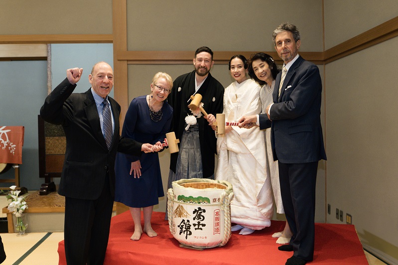 両家両親と鏡開き