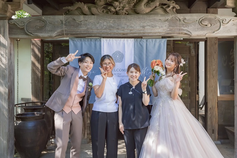 プランナーと新郎新婦