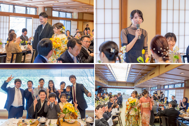 色打掛でパーティ