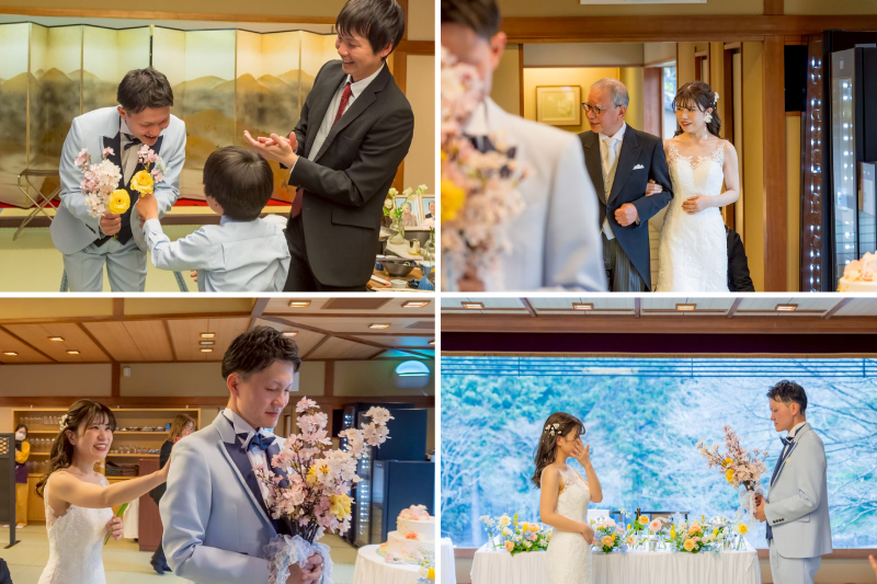 パーティの入場シーンでファーストミート